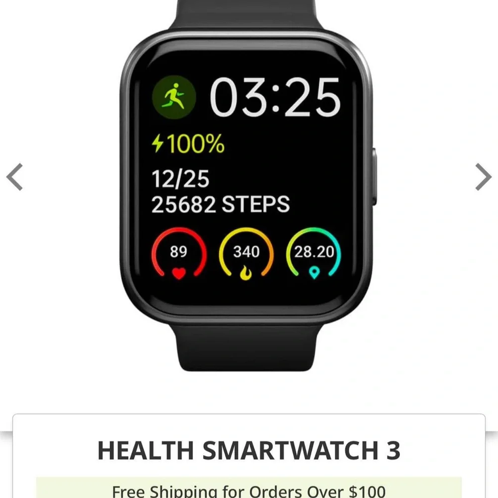 Kate Spade Black and Gray Smartwatch with Modern Display